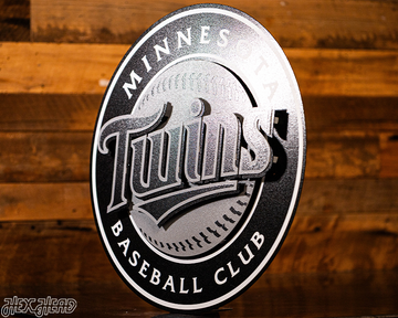 MONOCHROME - Minnesota Twins Crest 3D Metal Wall Art