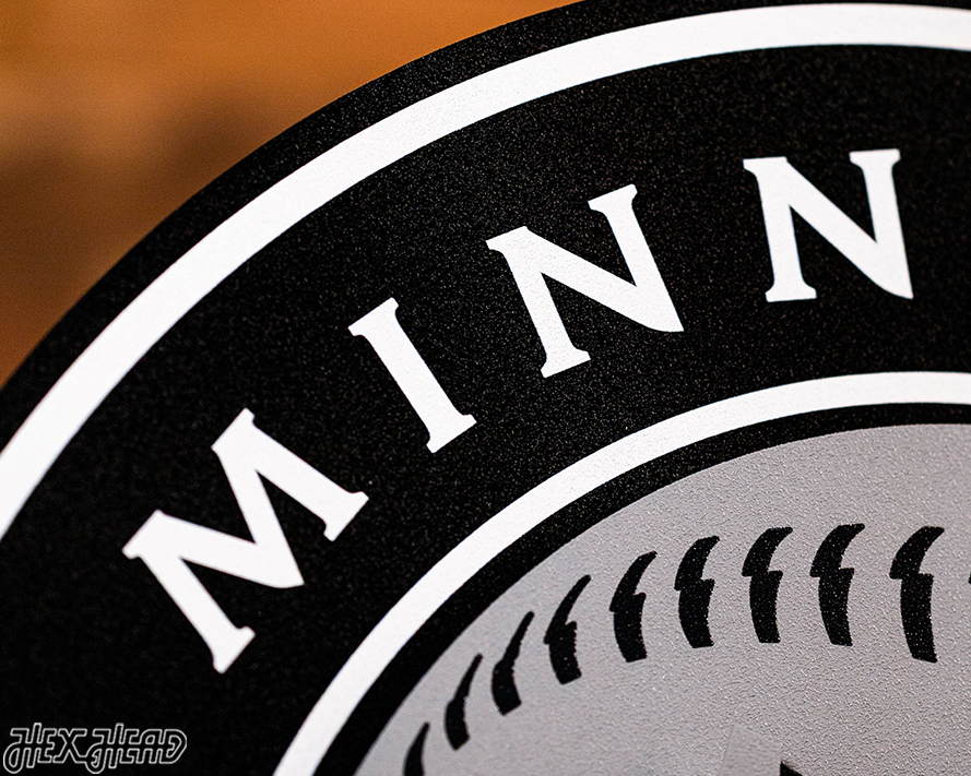 MONOCHROME - Minnesota Twins Crest 3D Metal Wall Art