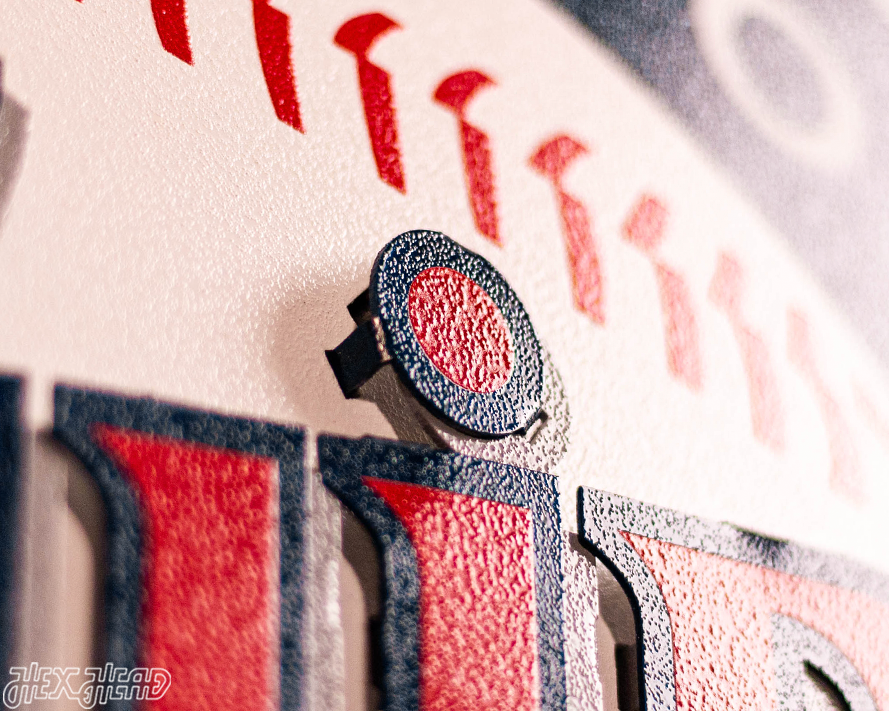 Minnesota Twins Crest 3D Metal Wall Art