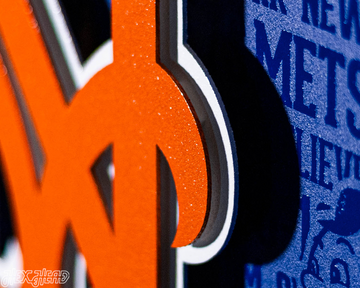 New York Mets CRAFT SERIES 3D Vintage Metal Wall Art