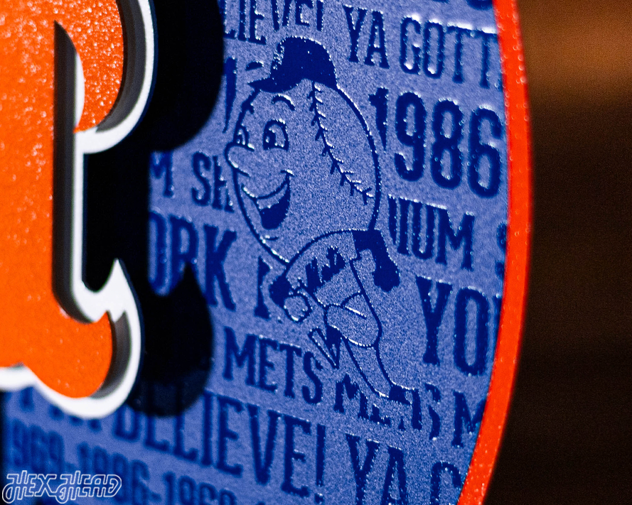 New York Mets CRAFT SERIES 3D Vintage Metal Wall Art