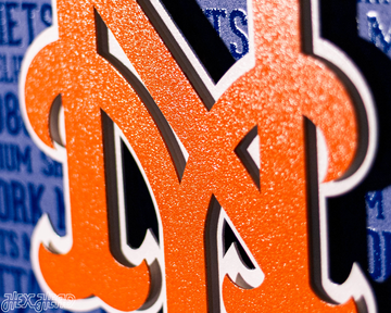 New York Mets CRAFT SERIES 3D Vintage Metal Wall Art