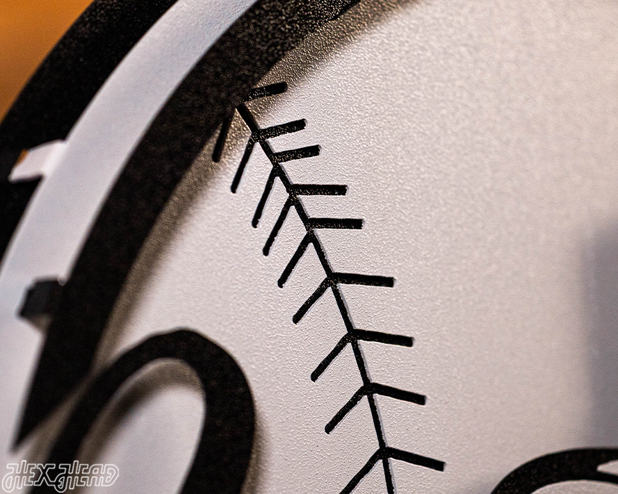 MONOCHROME -- New York Yankees "BAT AND HAT" 3D Vintage Metal Wall Art