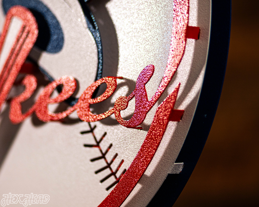 New York Yankees "BAT AND HAT" 3D Vintage Metal Wall Art