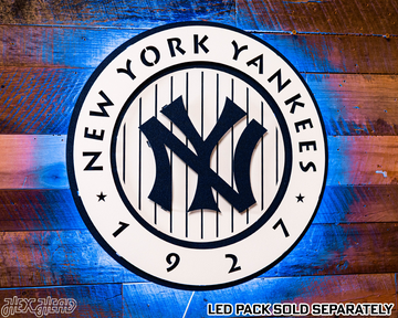 New York Yankees 1927 "Murderer's Row" Vintage 3D Metal Wall Art