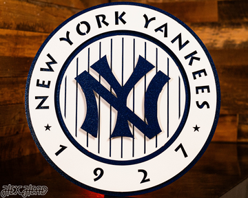 New York Yankees 1927 "Murderer's Row" Vintage 3D Metal Wall Art