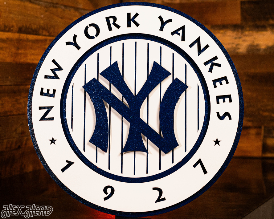 New York Yankees 1927 "Murderer's Row" Vintage 3D Metal Wall Art