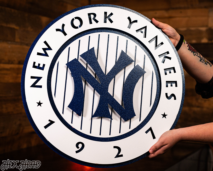 New York Yankees 1927 "Murderer's Row" Vintage 3D Metal Wall Art