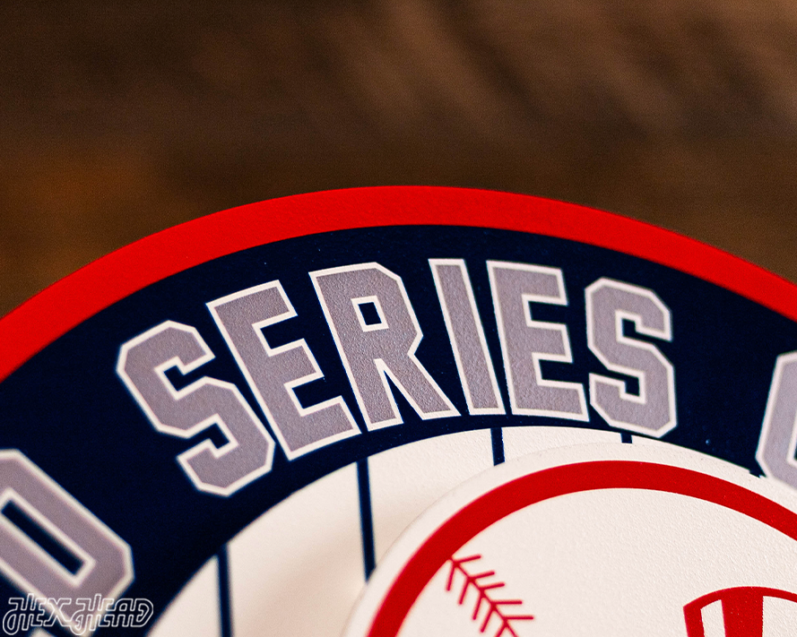 New York Yankees DYNASTY - World Series  Wins w/ Replaceable Icon Plate 3D Vintage Metal Wall Art