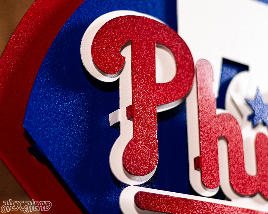 Philadelphia Phillies Crest 3D Metal Wall Art