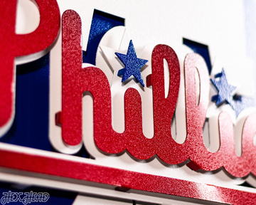 Philadelphia Phillies Crest 3D Metal Wall Art