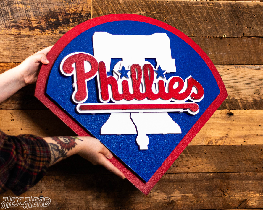 Philadelphia Phillies Crest 3D Metal Wall Art