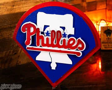 Philadelphia Phillies Crest 3D Metal Wall Art