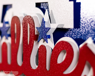 Philadelphia Phillies Crest 3D Metal Wall Art