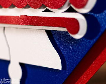 Philadelphia Phillies Crest 3D Metal Wall Art