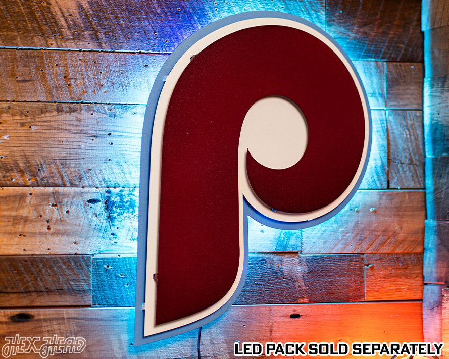 Philadelphia Phillies 1975-86 Cooperstown 3D Metal Wall Art