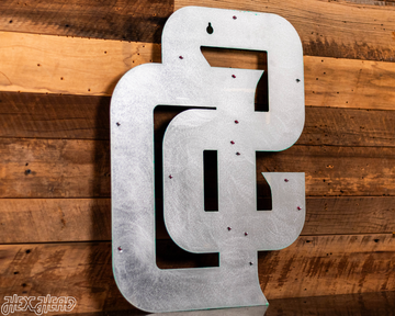 San Diego Padres City Connect "SD" 3D Vintage Metal Wall Art