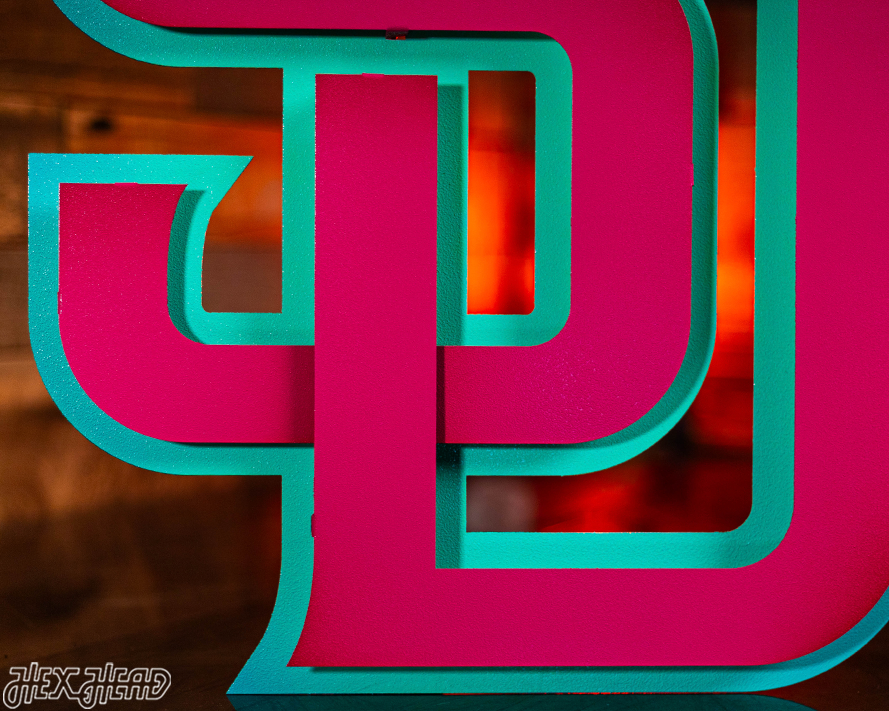 San Diego Padres City Connect "SD" 3D Vintage Metal Wall Art