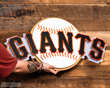 San Francisco Giants Club Logo 3D Vintage Metal Wall Art
