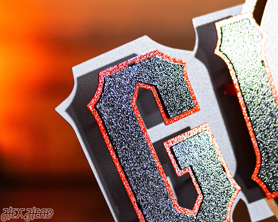 San Francisco Giants Club Logo 3D Vintage Metal Wall Art