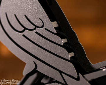 MONOCHROME -  St. Louis Cardinals "BIRD on a BAT" Logo 3D Metal Wall Art
