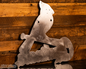 MONOCHROME -  St. Louis Cardinals "BIRD on a BAT" Logo 3D Metal Wall Art