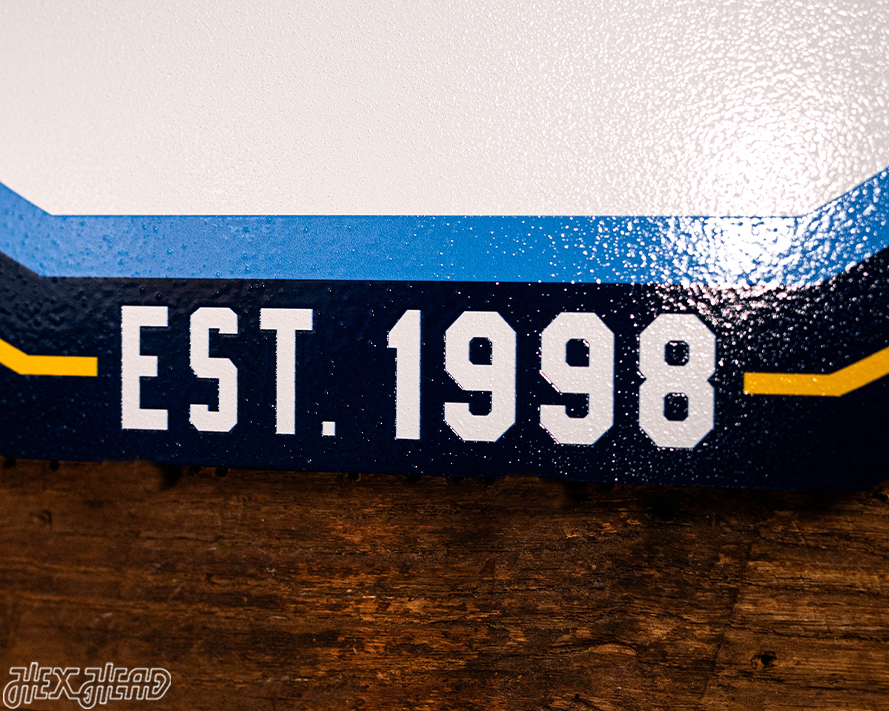 VARSITY Collection- SINGLE Layer Tampa Bay Rays Metal Wall Art