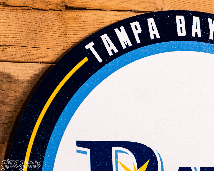 VARSITY Collection- SINGLE Layer Tampa Bay Rays Metal Wall Art
