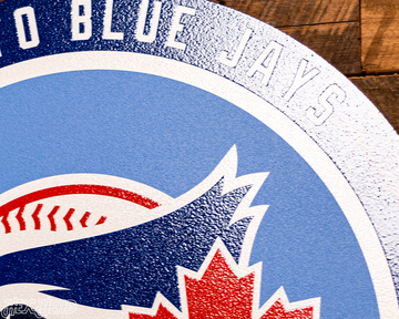 VARSITY Collection- SINGLE Layer Toronto Blue Jays Metal Wall Art
