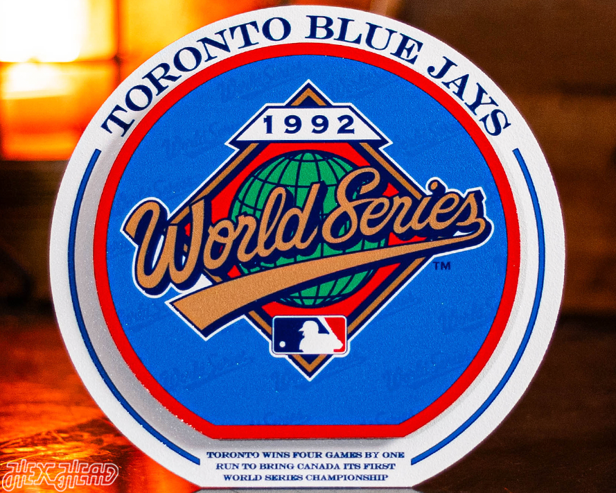 Toronto Blue Jays 1992 World Series "Double Play" On the Shelf or on the Wall Art