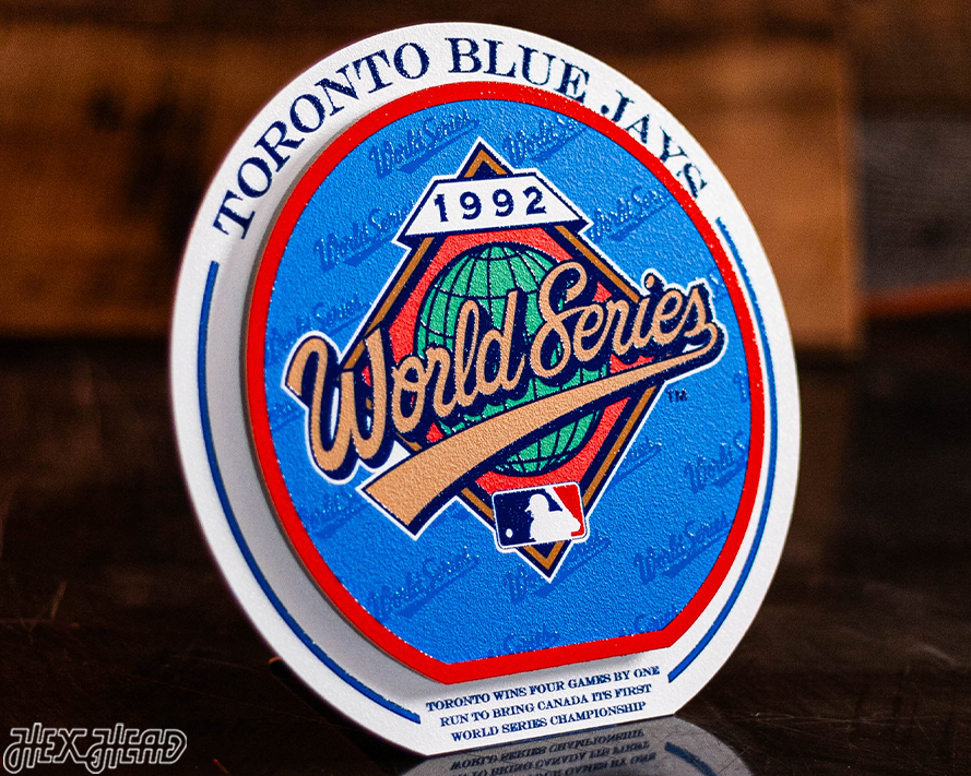 Toronto Blue Jays 1992 World Series "Double Play" On the Shelf or on the Wall Art
