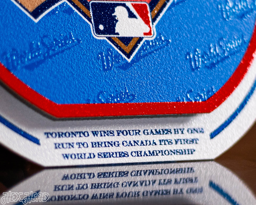 Toronto Blue Jays 1992 World Series "Double Play" On the Shelf or on the Wall Art