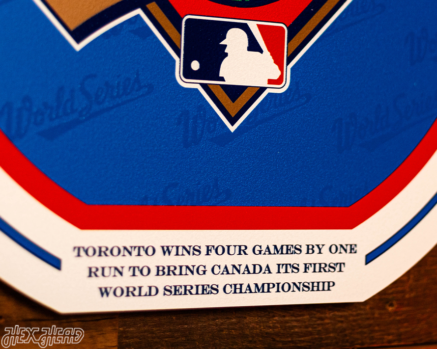 VARSITY Collection- SINGLE Layer Toronto Blue Jays 1992 World Series Wall Art
