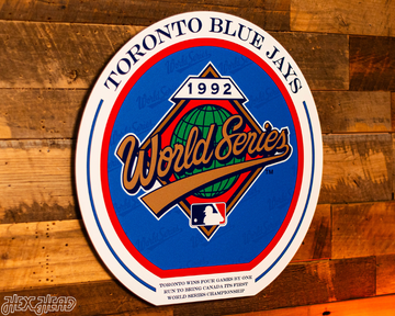 VARSITY Collection- SINGLE Layer Toronto Blue Jays 1992 World Series Wall Art