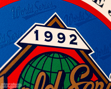 VARSITY Collection- SINGLE Layer Toronto Blue Jays 1992 World Series Wall Art