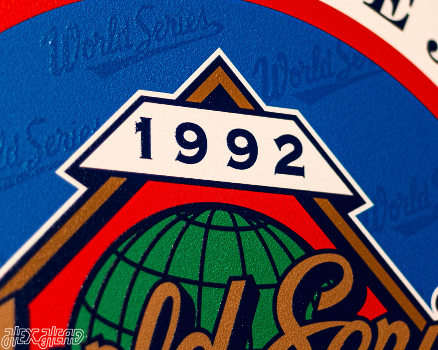 VARSITY Collection- SINGLE Layer Toronto Blue Jays 1992 World Series Wall Art