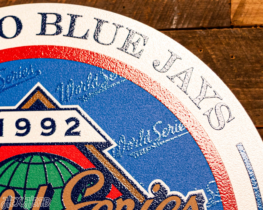 VARSITY Collection- SINGLE Layer Toronto Blue Jays 1992 World Series Wall Art