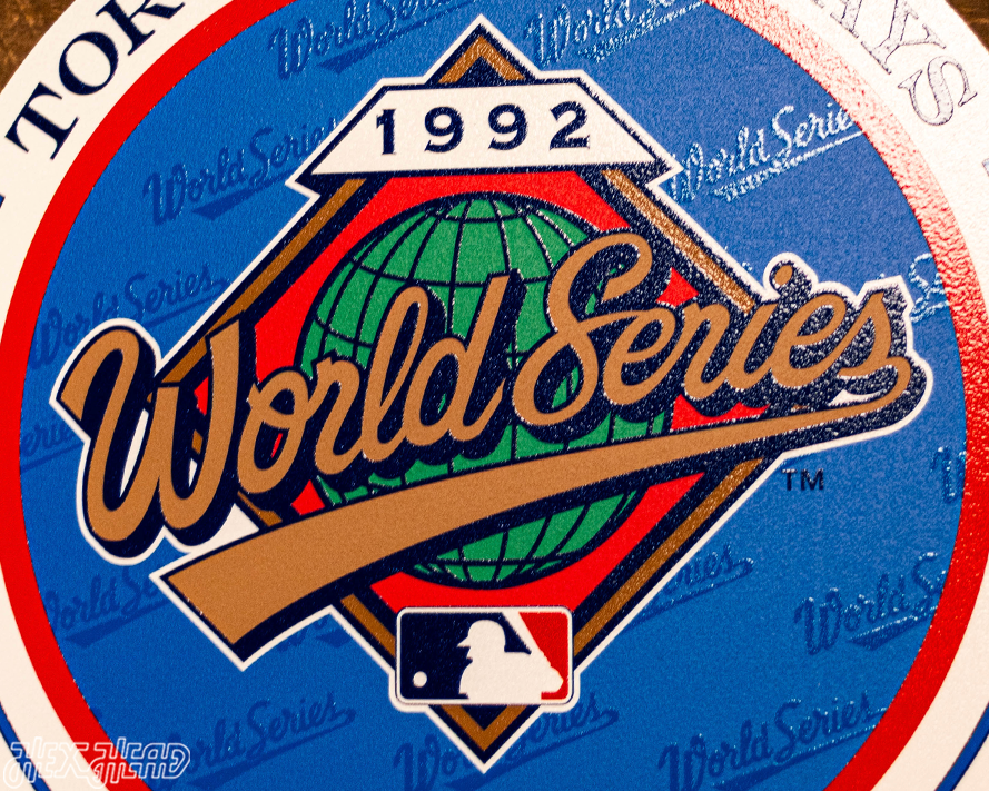 VARSITY Collection- SINGLE Layer Toronto Blue Jays 1992 World Series Wall Art