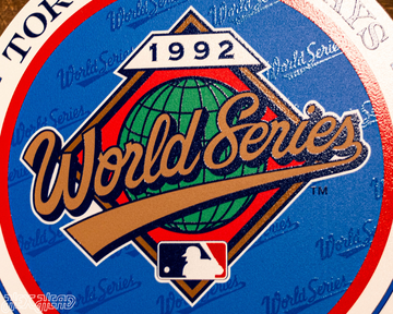 VARSITY Collection- SINGLE Layer Toronto Blue Jays 1992 World Series Wall Art