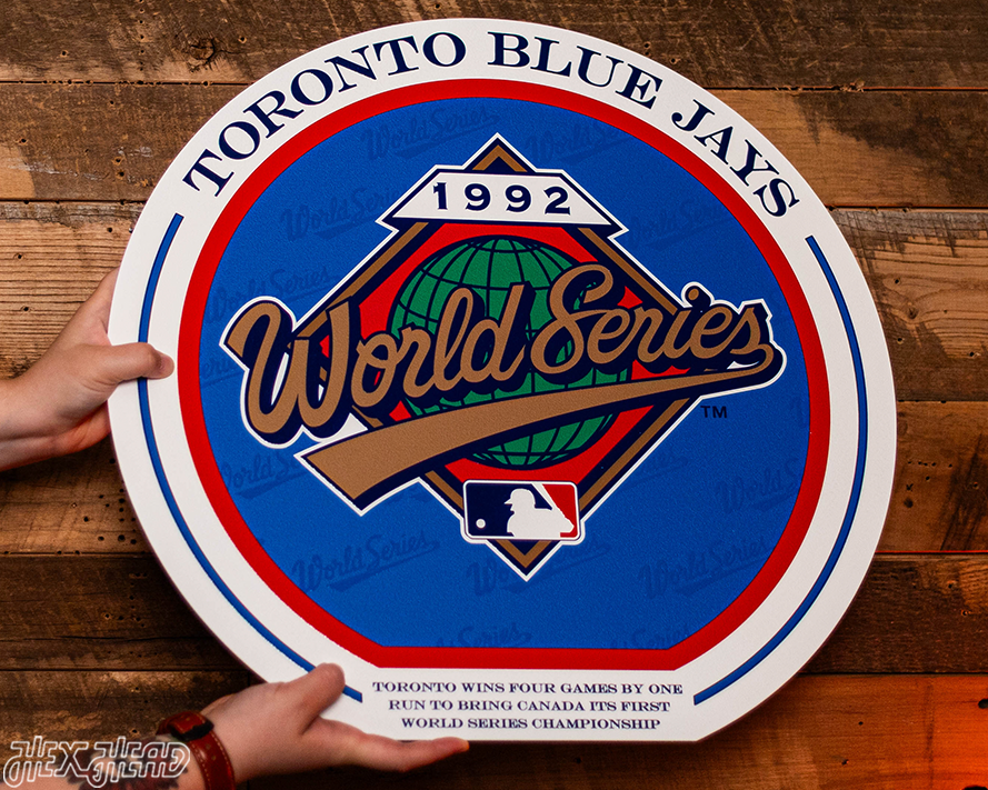 VARSITY Collection- SINGLE Layer Toronto Blue Jays 1992 World Series Wall Art