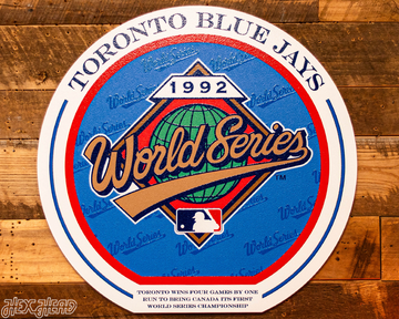 VARSITY Collection- SINGLE Layer Toronto Blue Jays 1992 World Series Wall Art