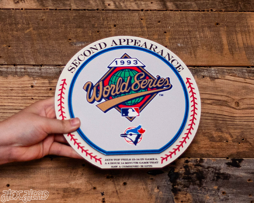 Toronto Blue Jays 1993 World Series "Double Play" On the Shelf or on the Wall Art