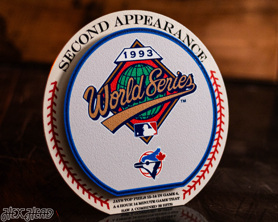 Toronto Blue Jays 1993 World Series "Double Play" On the Shelf or on the Wall Art