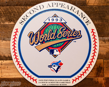 VARSITY Collection- SINGLE Layer Toronto Blue Jays 1993 World Series Wall Art