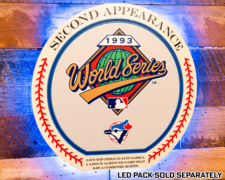 VARSITY Collection- SINGLE Layer Toronto Blue Jays 1993 World Series Wall Art