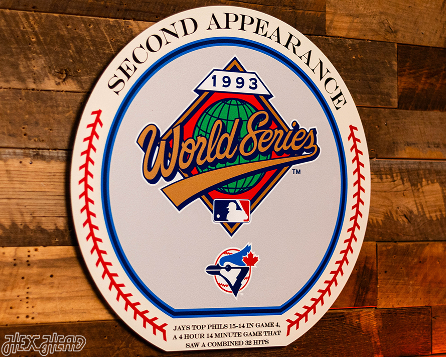 VARSITY Collection- SINGLE Layer Toronto Blue Jays 1993 World Series Wall Art