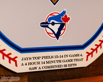 VARSITY Collection- SINGLE Layer Toronto Blue Jays 1993 World Series Wall Art