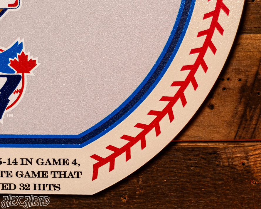 VARSITY Collection- SINGLE Layer Toronto Blue Jays 1993 World Series Wall Art