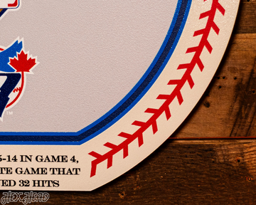 VARSITY Collection- SINGLE Layer Toronto Blue Jays 1993 World Series Wall Art