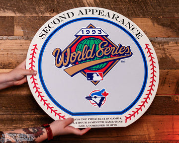 VARSITY Collection- SINGLE Layer Toronto Blue Jays 1993 World Series Wall Art
